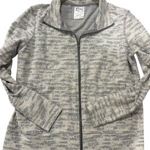 Ziya Women's Textured Gray Bomber Jacket